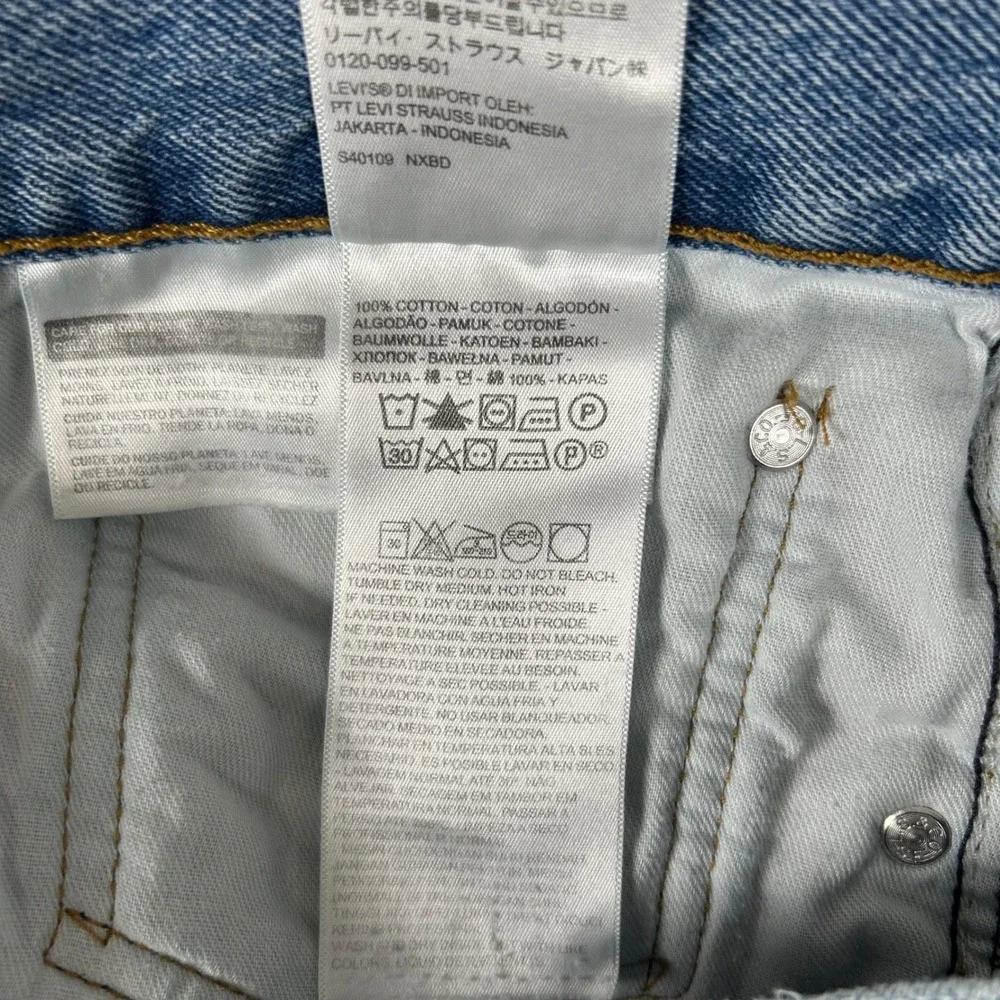 Levi's 550 Relaxed Fit Jeans Mens 38x30 Light Wash Denim Tapered Leg